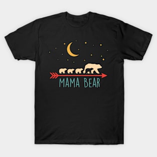 Mama Bear With 4 Cubs T-Shirt